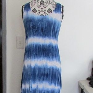Central Park Tie Dyed Racer Back Maxi Dress